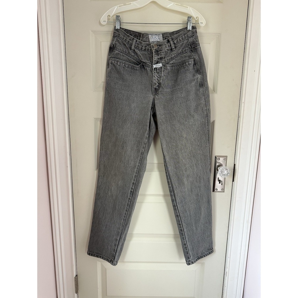 Vintage Marithe Francois Girbaud Jeans Womens 9/10 V‎ Front Stone Washed Cotton